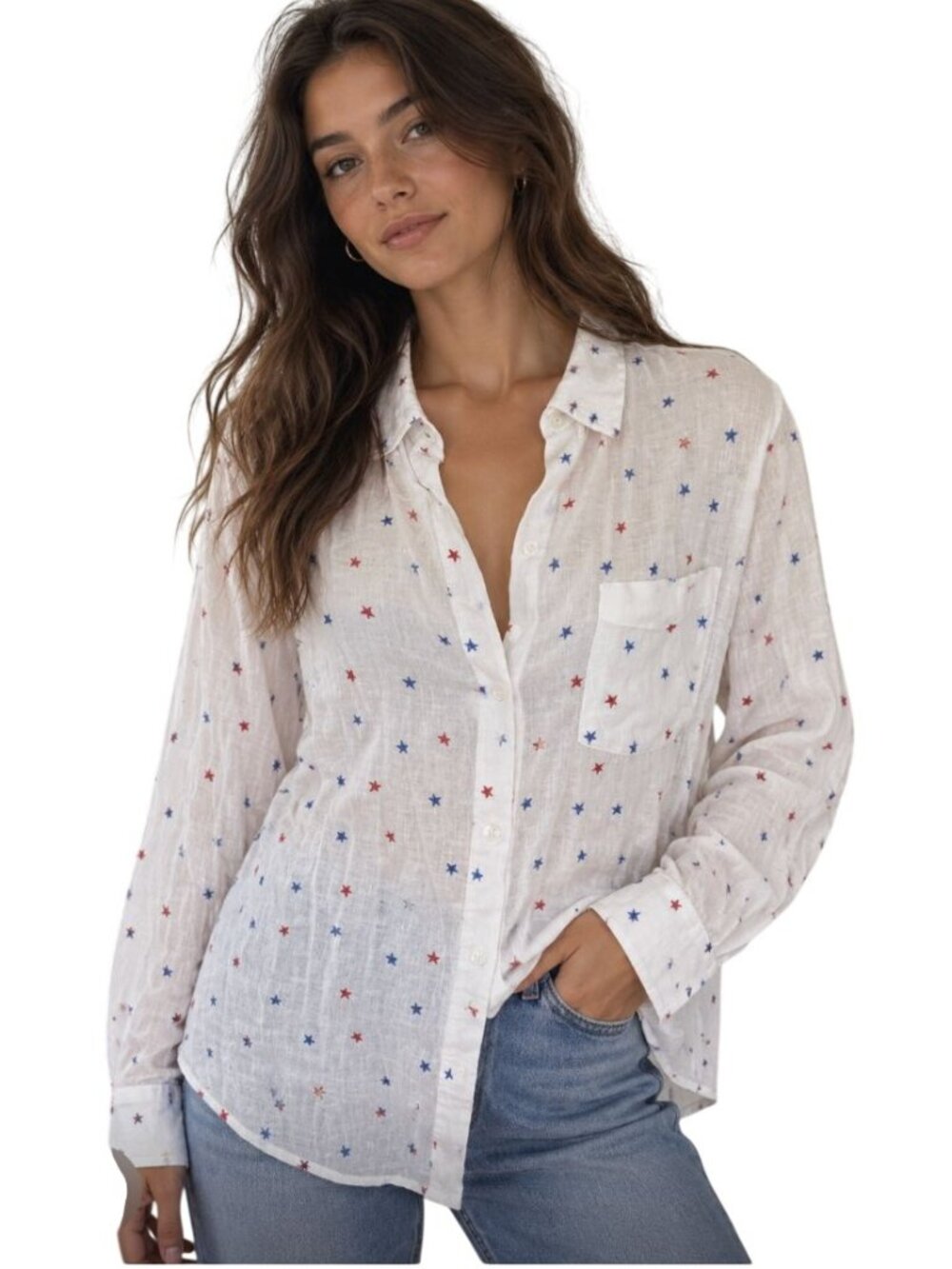 Rails Charli Watercolor stars button down - Size M